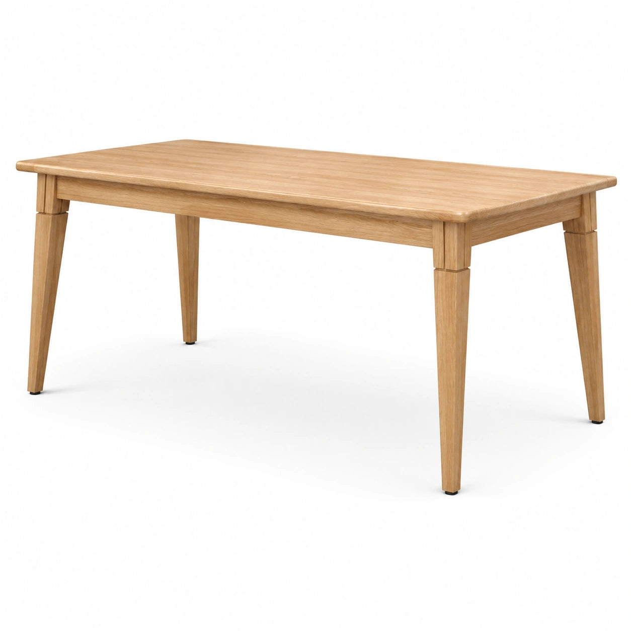 Rechteckiger Esstisch aus Eichenholz 180x90x75 cm