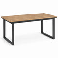 Holz- und Metall-Esstisch 180x90x75cm